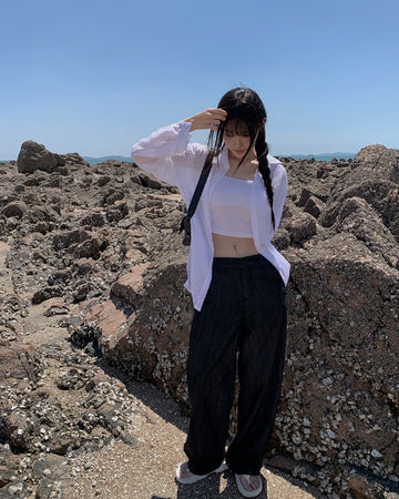 Haji Non-Fade Raw Wide Denim Pants